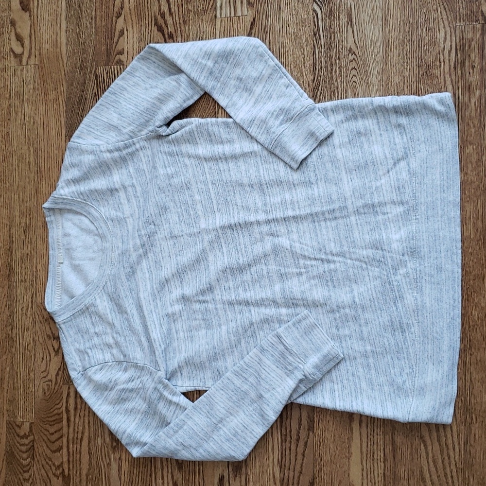 (M) J.Crew 100% Cotton Heathered Long Top Comfortable Casual Loungewear